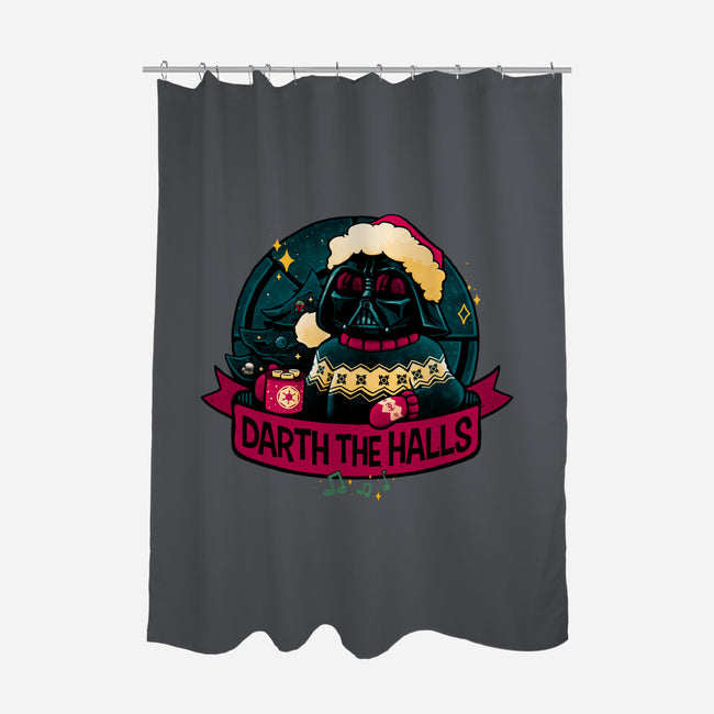 Darth The Halls-None-Polyester-Shower Curtain-teesgeex