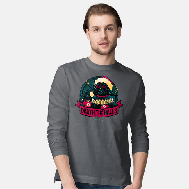 Darth The Halls-Mens-Long Sleeved-Tee-teesgeex