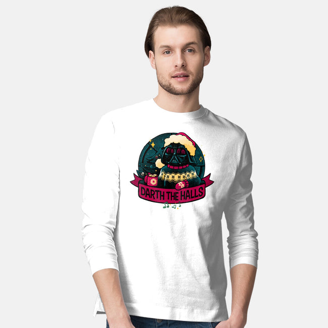 Darth The Halls-Mens-Long Sleeved-Tee-teesgeex