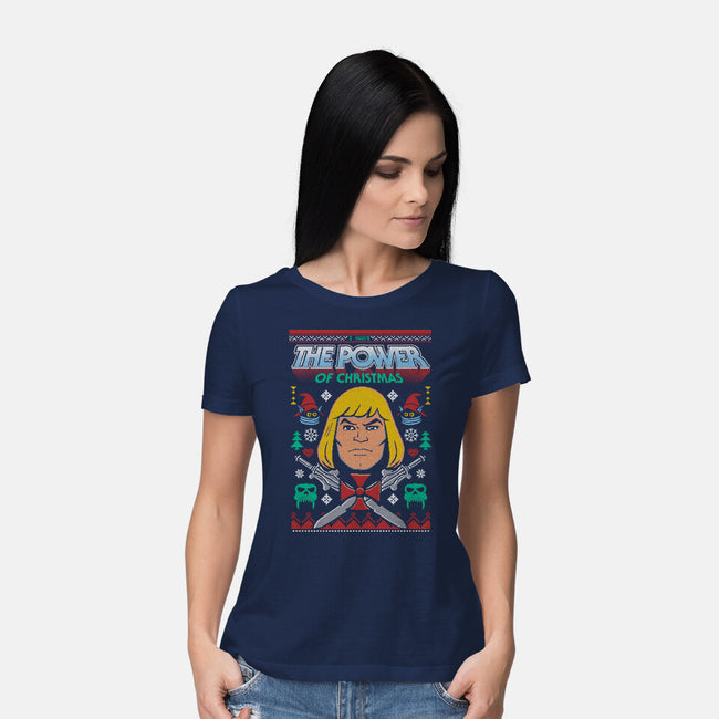 The Power Of Christmas-Womens-Basic-Tee-Arinesart