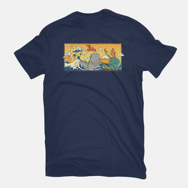 The Great Wave Kawaiiju-Womens-Basic-Tee-anarist