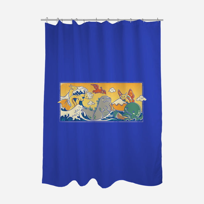 The Great Wave Kawaiiju-None-Polyester-Shower Curtain-anarist