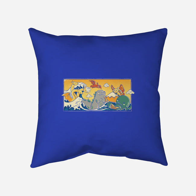 The Great Wave Kawaiiju-None-Removable Cover w Insert-Throw Pillow-anarist