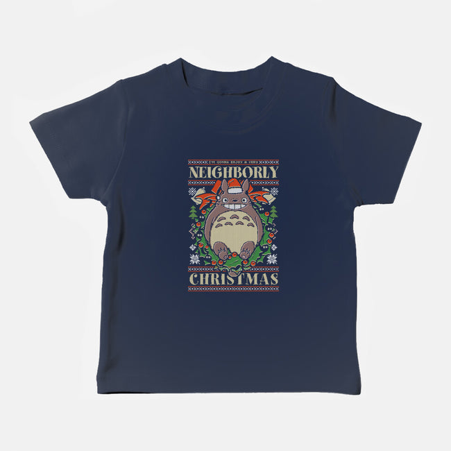 Neighborly Christmas-Baby-Basic-Tee-Arinesart