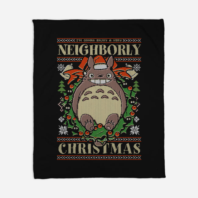 Neighborly Christmas-None-Fleece-Blanket-Arinesart