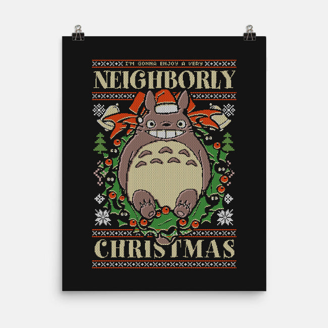 Neighborly Christmas-None-Matte-Poster-Arinesart