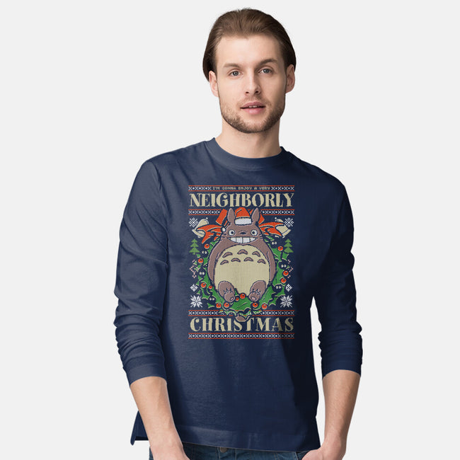 Neighborly Christmas-Mens-Long Sleeved-Tee-Arinesart