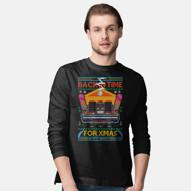 Back In Time For Christmas-Mens-Long Sleeved-Tee-Arinesart