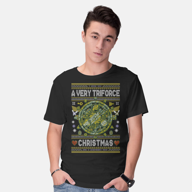 A Very Hyrule Christmas-Mens-Basic-Tee-Arinesart