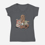 The Cutest Club In The Galaxy-Womens-V-Neck-Tee-anarist