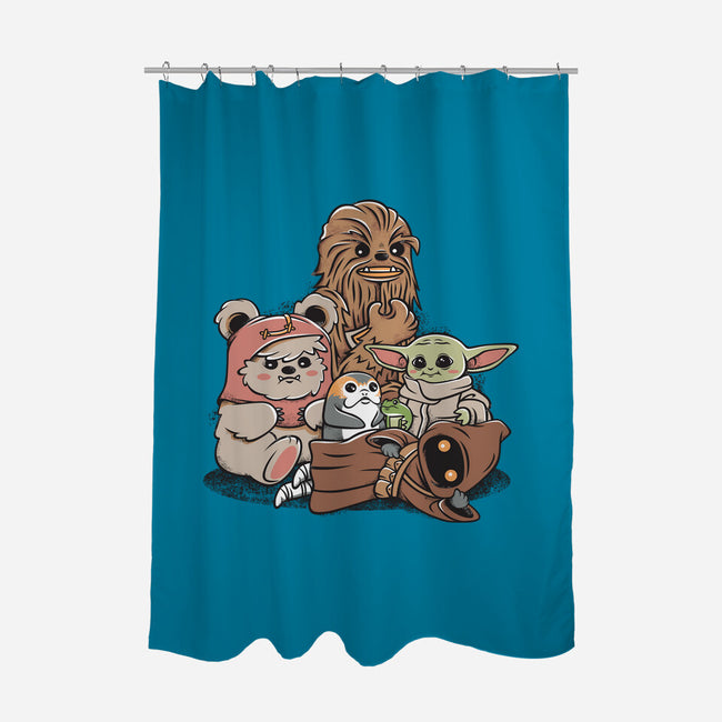 The Cutest Club In The Galaxy-None-Polyester-Shower Curtain-anarist