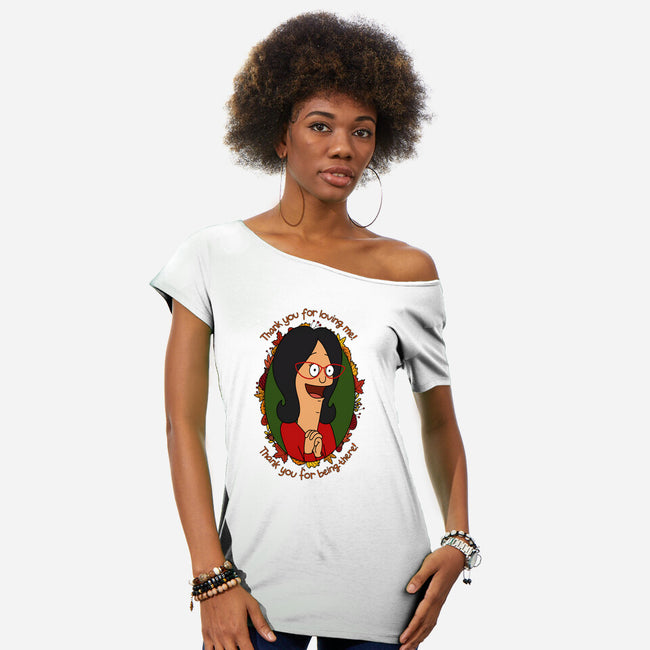 Thank You For Loving Me-Womens-Off Shoulder-Tee-Alexhefe