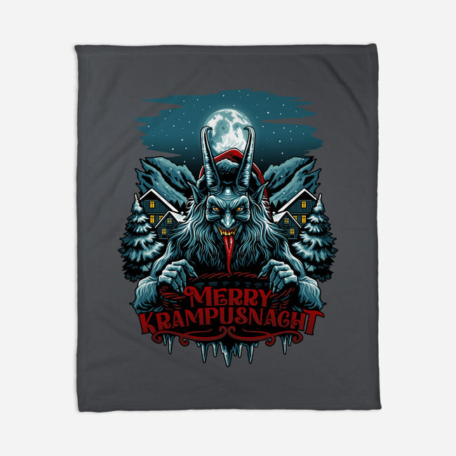 Merry Krampusnacht-None-Fleece-Blanket-daobiwan