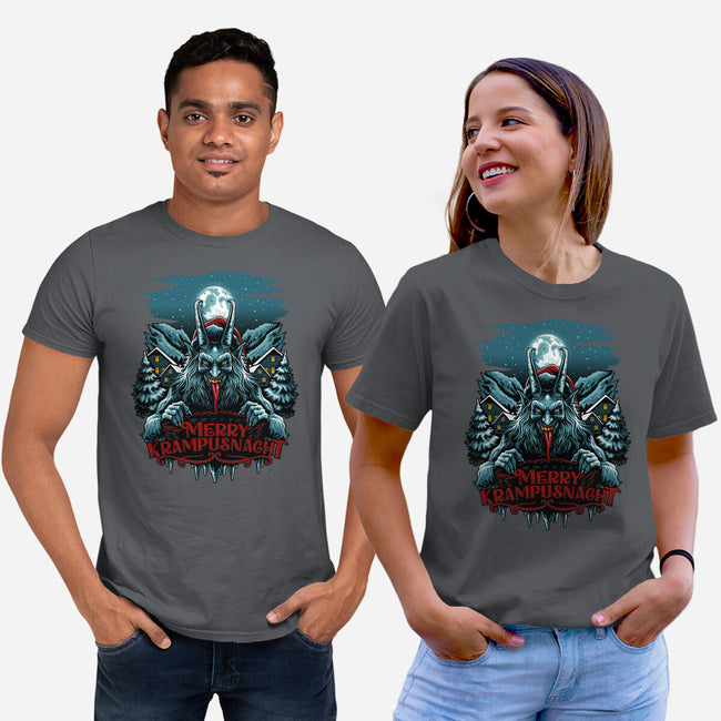 Merry Krampusnacht-Unisex-Basic-Tee-daobiwan