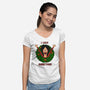 I Love Christmas-Womens-V-Neck-Tee-Alexhefe