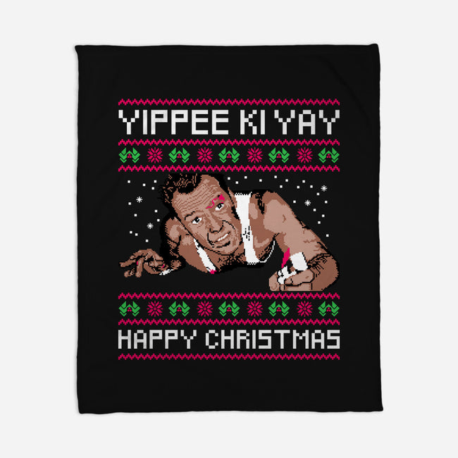 Yippee Ki Yay TV Dinner-None-Fleece-Blanket-rocketman_art