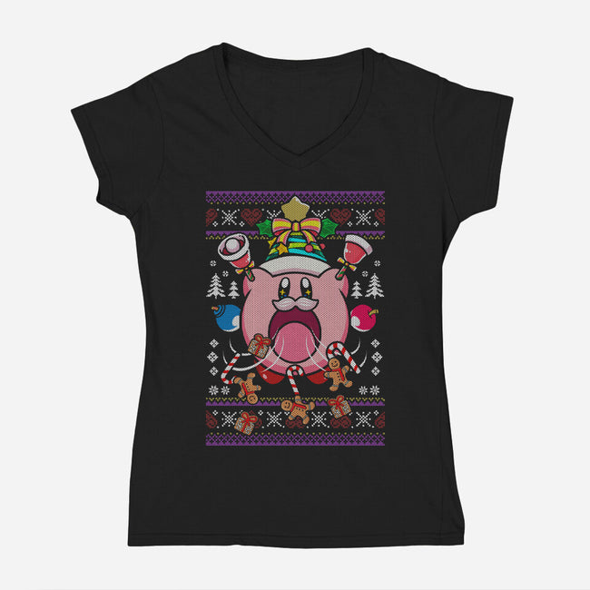 A Very Copy Christmas-Womens-V-Neck-Tee-Arinesart