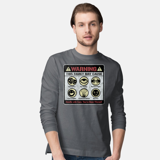 Family Warning-Mens-Long Sleeved-Tee-NMdesign