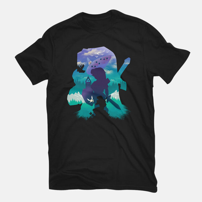 Ocarina Landscape-Unisex-Basic-Tee-dandingeroz