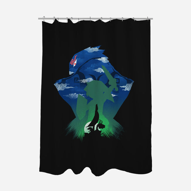 Windwaker Landscape-None-Polyester-Shower Curtain-dandingeroz