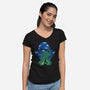 Windwaker Landscape-Womens-V-Neck-Tee-dandingeroz