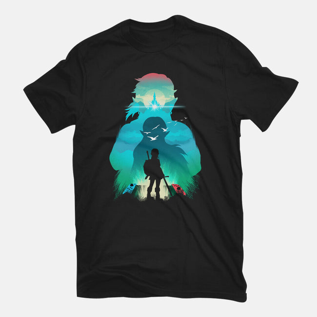 Hero Landscape-Womens-Fitted-Tee-dandingeroz