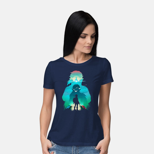 Hero Landscape-Womens-Basic-Tee-dandingeroz