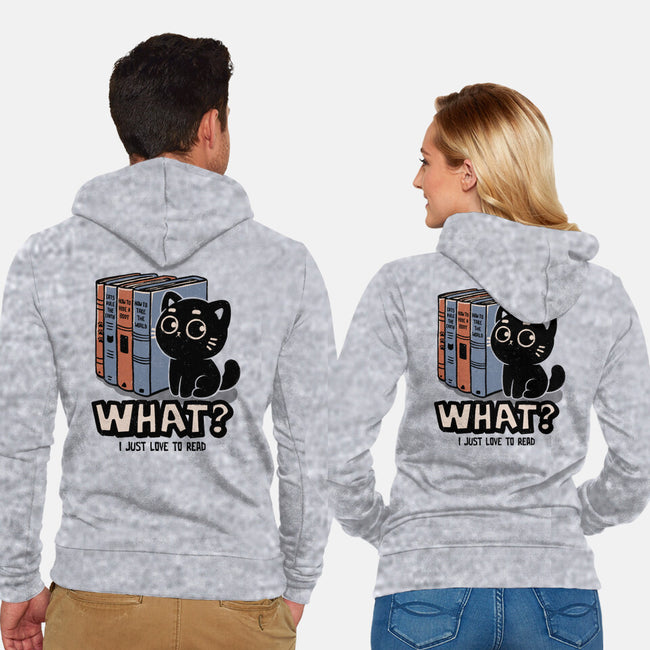 What I Just Love To Read-Unisex-Zip-Up-Sweatshirt-koalastudio