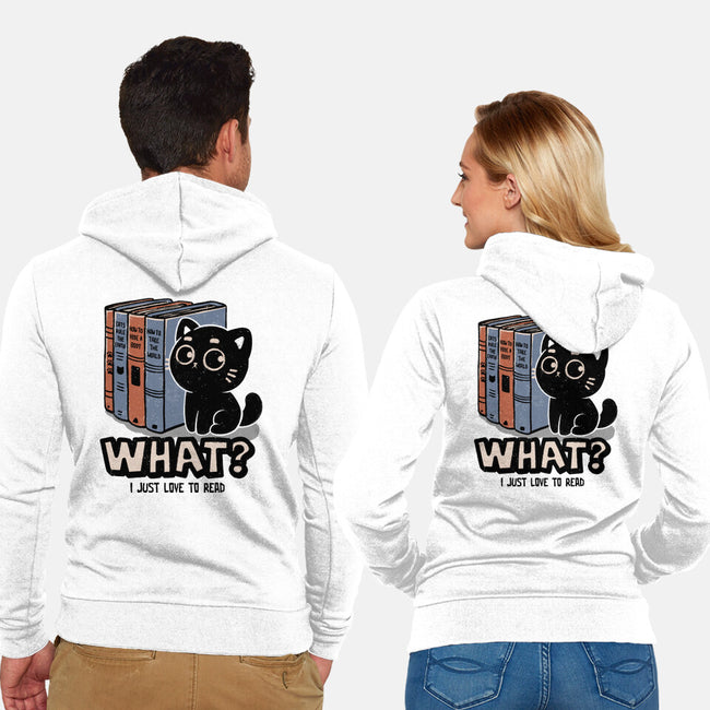 What I Just Love To Read-Unisex-Zip-Up-Sweatshirt-koalastudio