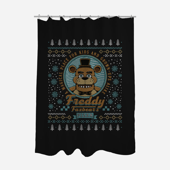 A Magical Place Ugly Sweater-None-Polyester-Shower Curtain-LAGELANTEE