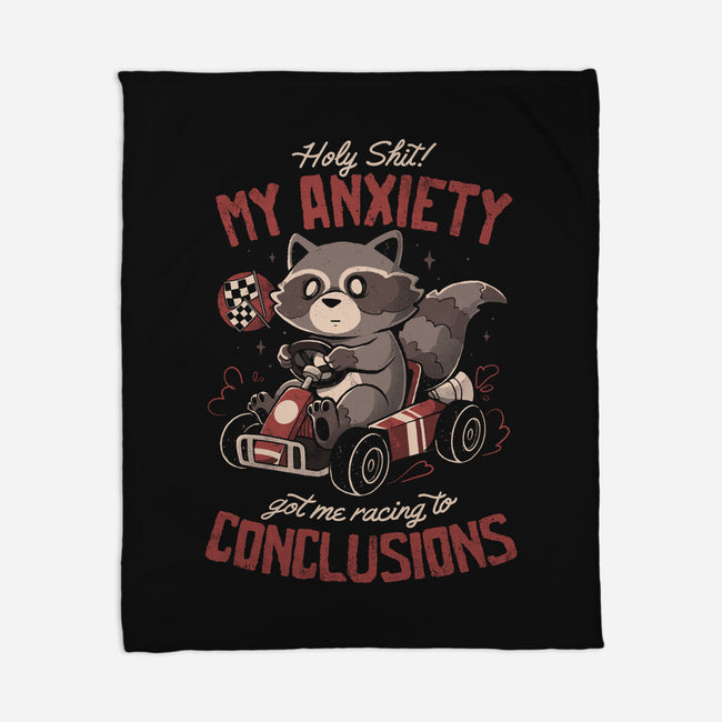 Racing To Conclusions-None-Fleece-Blanket-eduely