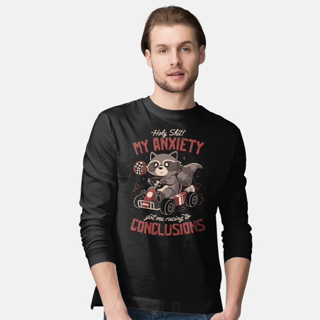 Racing To Conclusions-Mens-Long Sleeved-Tee-eduely