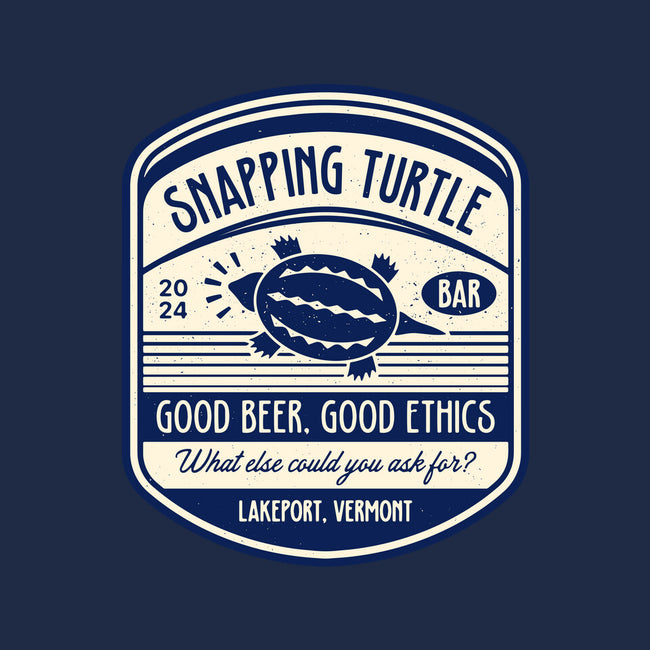 Snapping Turtle Emblem-Mens-Long Sleeved-Tee-LAGELANTEE