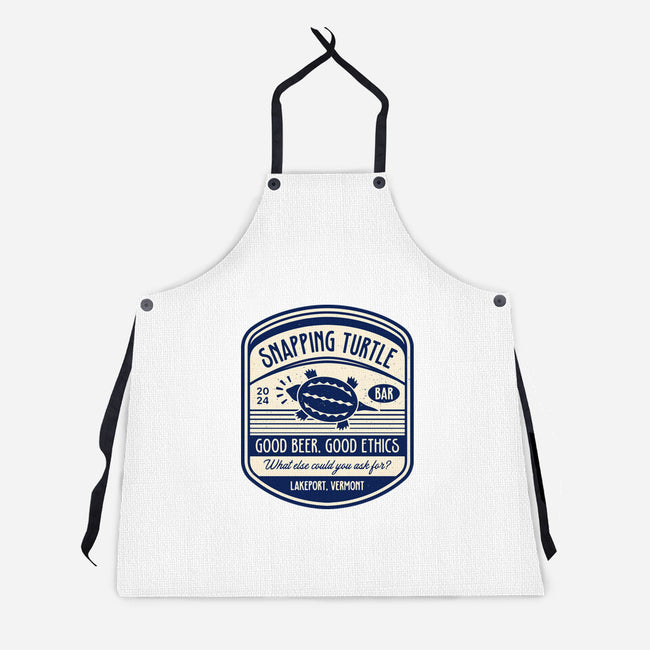 Snapping Turtle Emblem-Unisex-Kitchen-Apron-LAGELANTEE