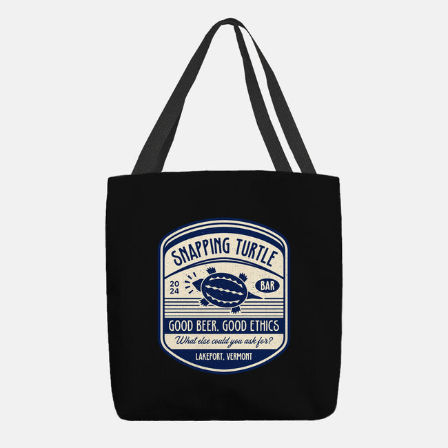 Snapping Turtle Emblem-None-Basic Tote-Bag-LAGELANTEE