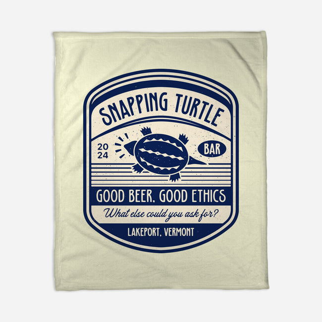 Snapping Turtle Emblem-None-Fleece-Blanket-LAGELANTEE