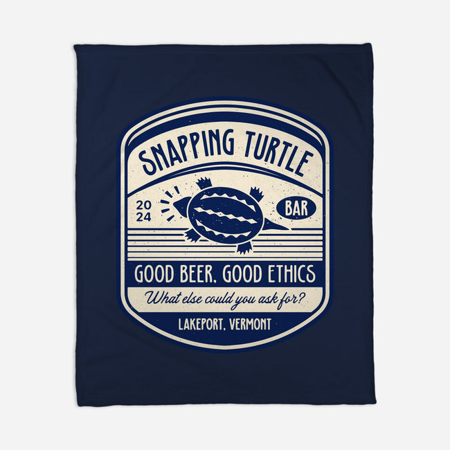 Snapping Turtle Emblem-None-Fleece-Blanket-LAGELANTEE