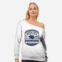 Snapping Turtle Emblem-Womens-Off Shoulder-Sweatshirt-LAGELANTEE