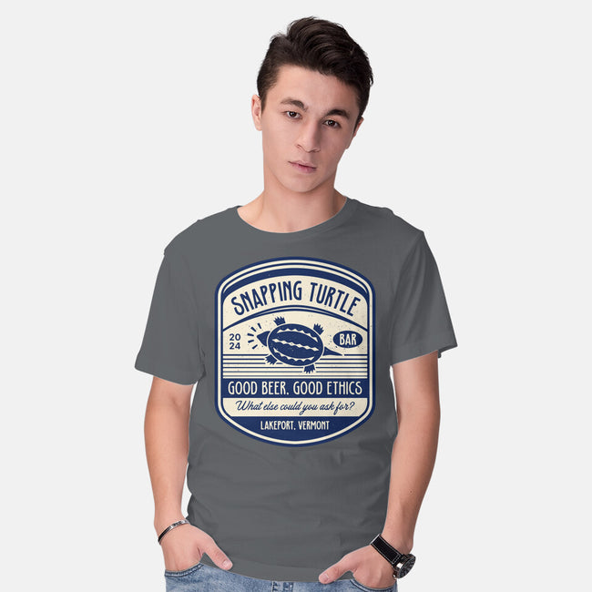 Snapping Turtle Emblem-Mens-Basic-Tee-LAGELANTEE