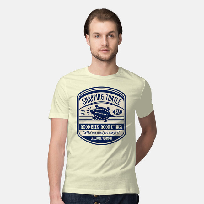 Snapping Turtle Emblem-Mens-Premium-Tee-LAGELANTEE