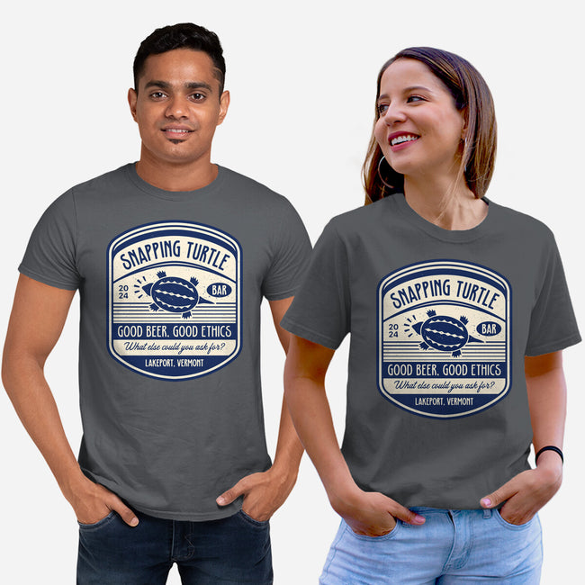 Snapping Turtle Emblem-Unisex-Basic-Tee-LAGELANTEE