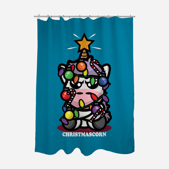 Christmascorn-None-Polyester-Shower Curtain-jrberger