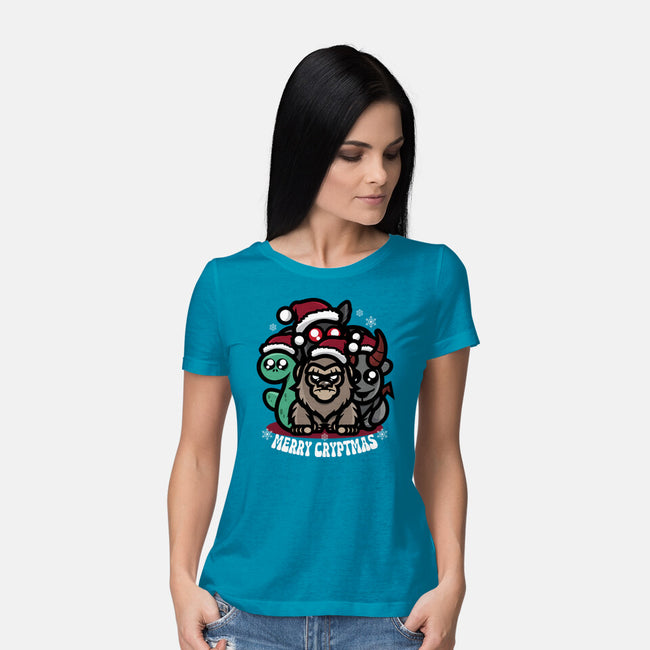 Merry Cryptmas-Womens-Basic-Tee-jrberger