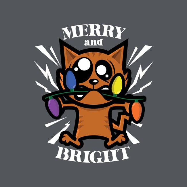 Merry And Bright Cat-Womens-V-Neck-Tee-jrberger