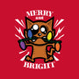 Merry And Bright Cat-Womens-Fitted-Tee-jrberger