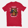 Merry And Bright Cat-Unisex-Basic-Tee-jrberger