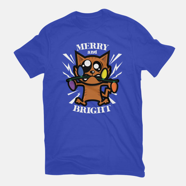 Merry And Bright Cat-Mens-Premium-Tee-jrberger