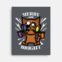 Merry And Bright Cat-None-Stretched-Canvas-jrberger