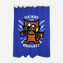 Merry And Bright Cat-None-Polyester-Shower Curtain-jrberger