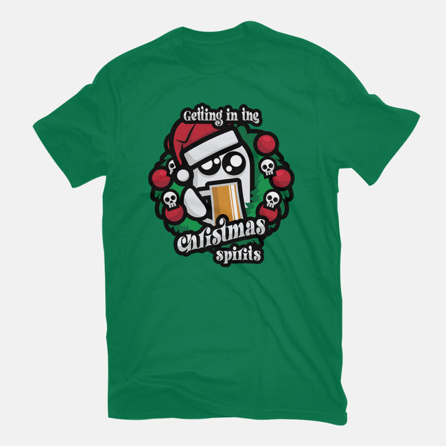 Getting In The Christmas Spirits-Womens-Fitted-Tee-jrberger